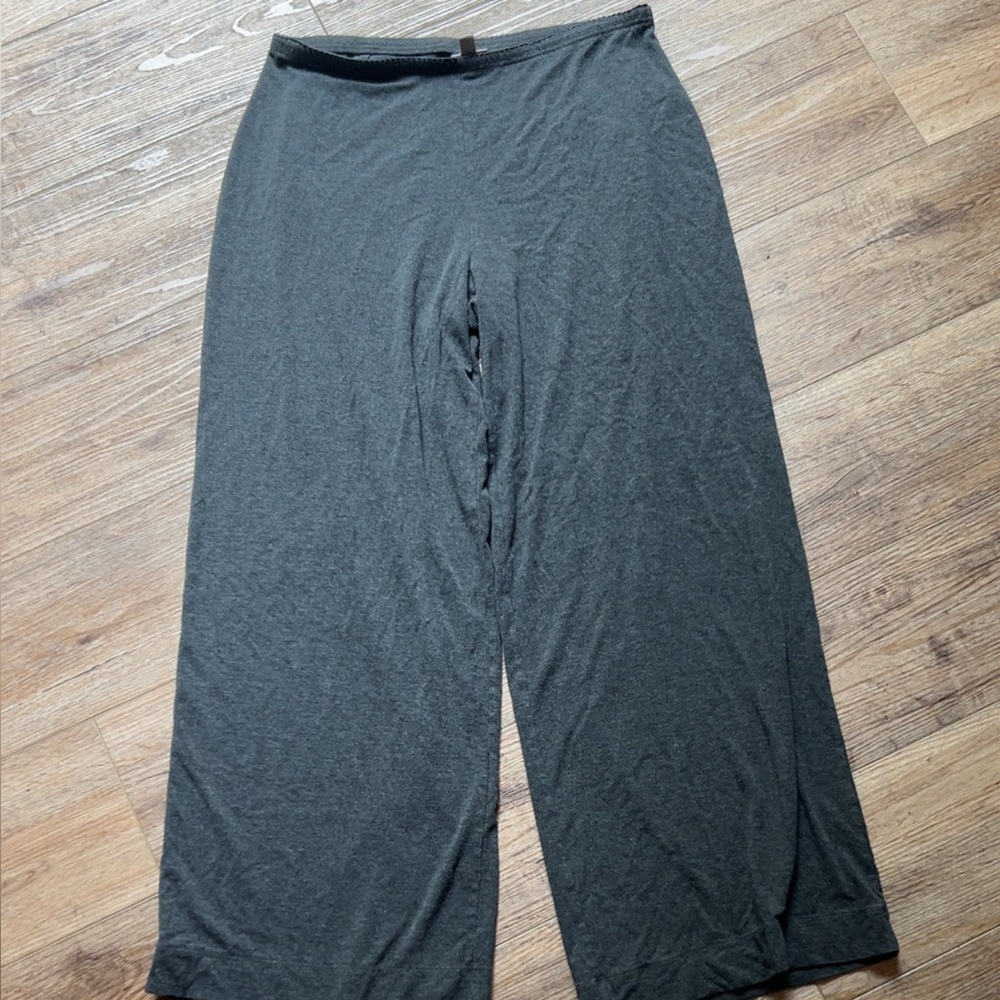 Dark Gray Wide-Leg Pants - travel or lounge pants